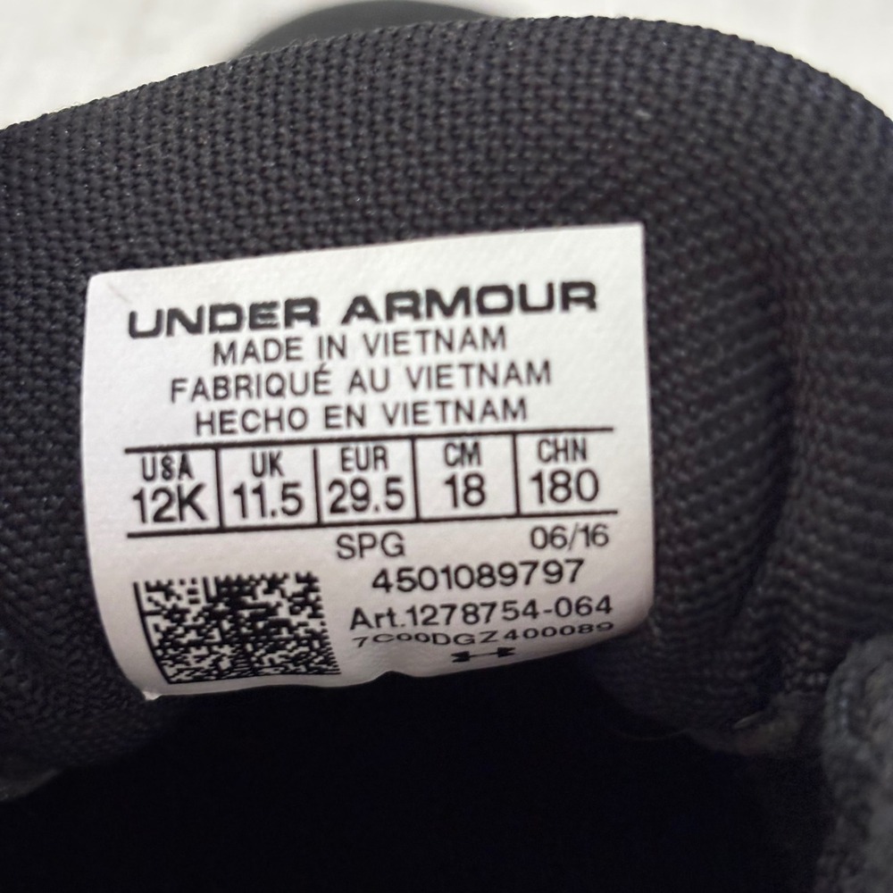 Under Armour Leadoff RM Kids Baseball Cleats Black Pink 1278754-064 Size 12K - Picture 3 of 7